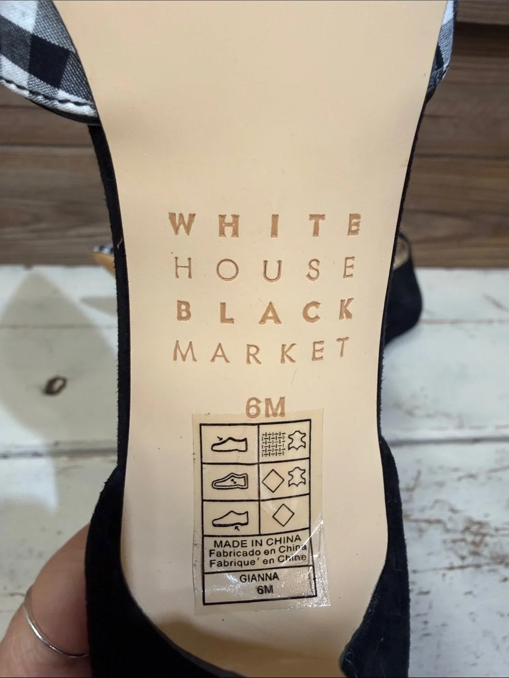 White House Black Market “Gianna” Pointed Ankle-Strap Pumps
